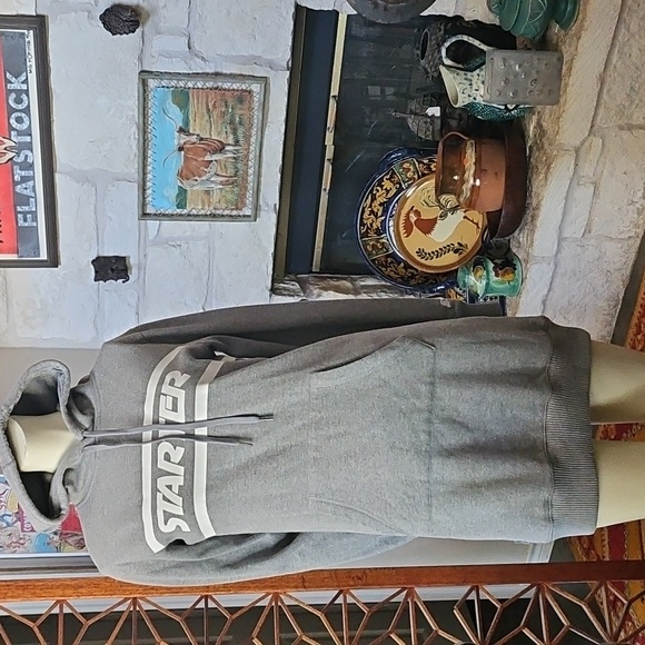 STARTER Brand THE SWEATSHIRT HOODIE Mini Dress Size Small - Picture 2 of 11